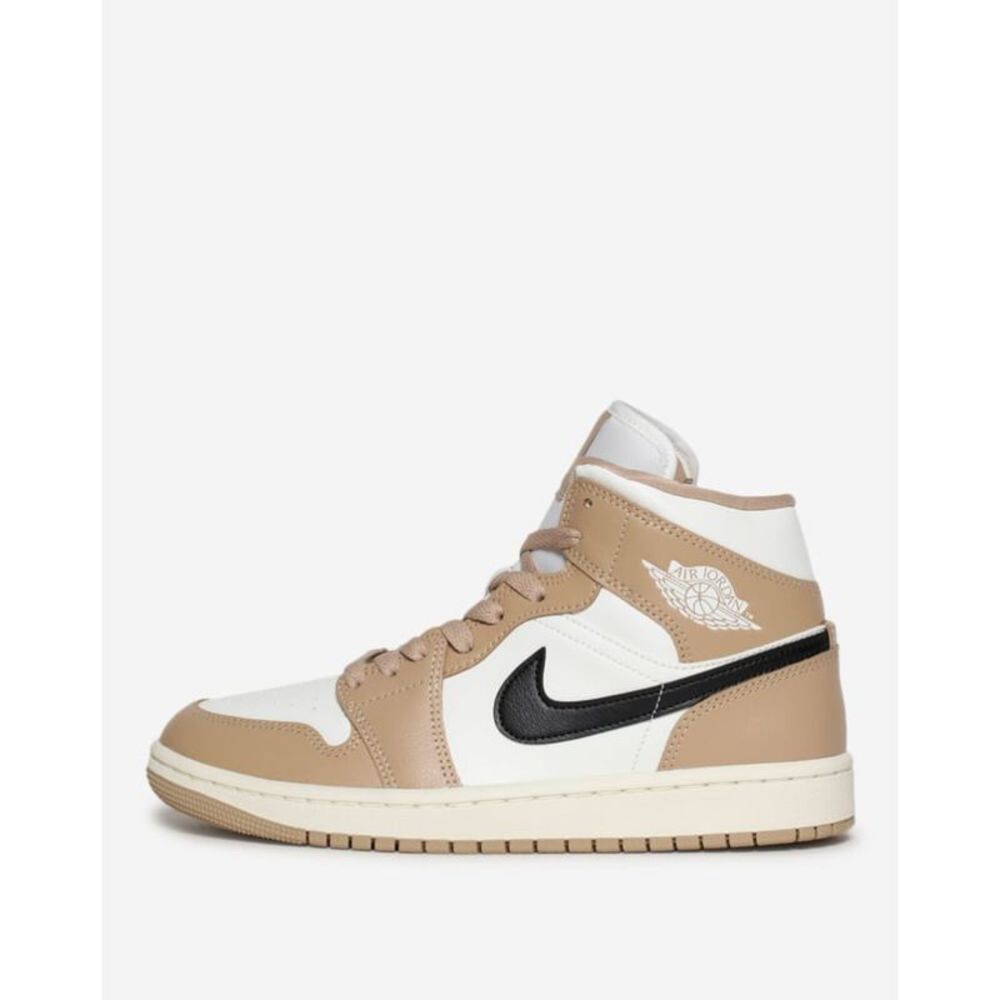 Nike Women’s High Top Sneakers in White, Tan and Black